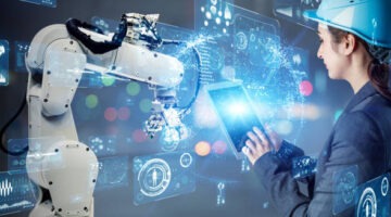 Industrial technology concept. Factory automation. Smart factory. INDUSTRY 4.0